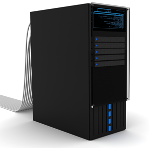 SnooperHost single black server tower